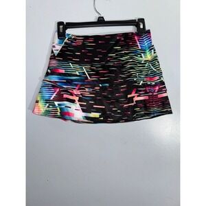 Lucky in Love Print Skirts Piece of Me Scallop multicolored black Skirt size XS
